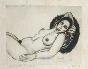Corneille - Litho op geschept papier, Agate - Ingelijst kopen? Bied vanaf 300!