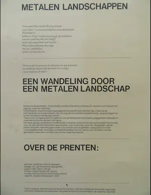 Hans Landsaat - Metalen Landschappen - 4 zeefdrukken in map kopen? Bied vanaf 10!