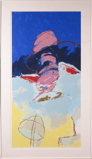 Henk van Vessem - Zeefdruk, Zonder titel - Ingelijst kopen? Bied vanaf 10!