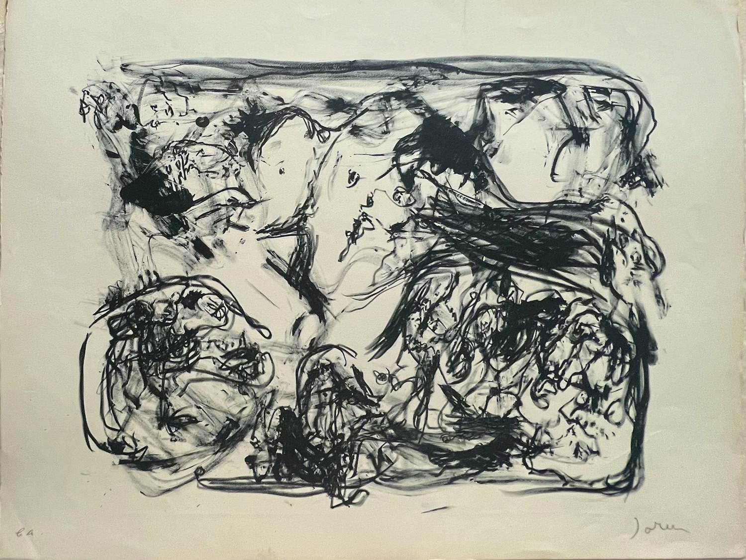 Asger Jorn - Lithografie, Abstracte compositie, Kunstenaarsexemplaar. EA kopen? Bied vanaf 1200!