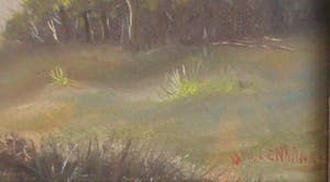 Niet of onleesbaar gesigneerd - Heide of boslandschap - gesigneerd HMO Lennaarts kopen? Bied vanaf 1!