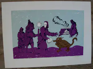 Lucebert - Zeefdruk: Pax - 1973 kopen? Bied vanaf 175!