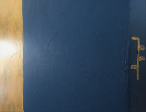 John Foppen - Rapsodie in Blue+ Gold... # K03. XL. GROOT. kopen? Bied vanaf 169!