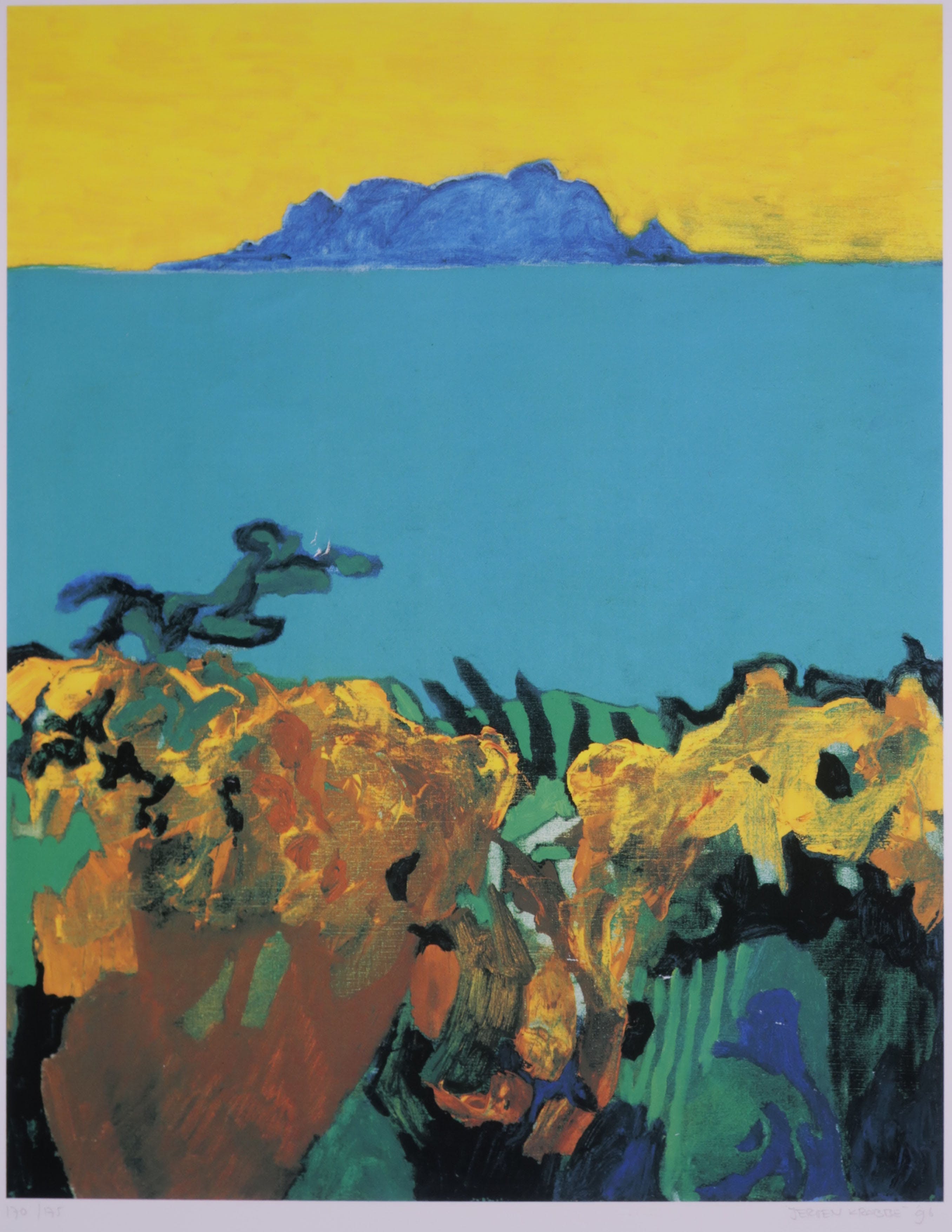 Jeroen Krabbe - Zeefdruk, Blue Mountain kopen? Bied vanaf 80!