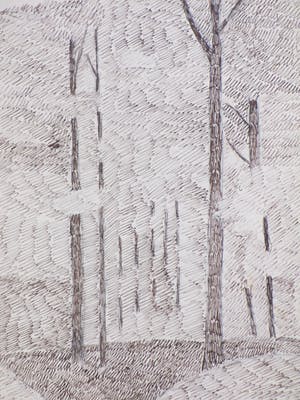 Dirk Arnoldus Tavenraat - Twee Boslandschappen - Inkttekeningen kopen? Bied vanaf 1!