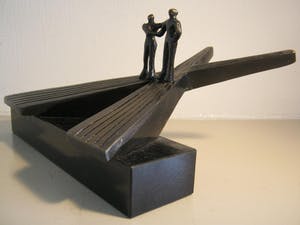 Corry Ammerlaan - Op Scheiding van Wegen - bronzen versie - inclusief certificaat kopen? Bied vanaf 125!