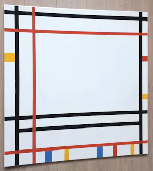 Piet Mondriaan - New York Boogie Woogie, emaille op metaal (unica, groot) kopen? Bied vanaf 795!
