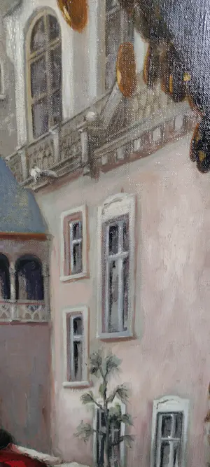 Francois Neymans - Elegenate dame op een brug in Brugge kopen? Bied vanaf 50!