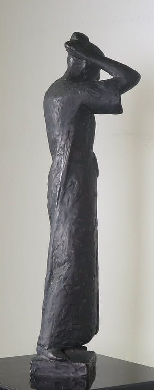 Han Wezelaar - Bronzen beeld, De haarspeld (Groot!) kopen? Bied vanaf 3000!