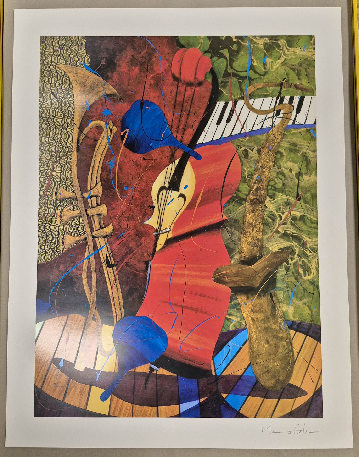 Marcus Glenn - INSTRUMENTS IMITATLNG LIFE SERIGRAPH kopen? Bied vanaf 125!