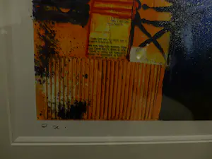 Theo Koster - E.A. oplage abstracte kunst ingelijst in Museumglas kopen? Bied vanaf 50!