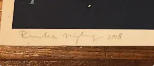 Rinke Nijburg - Zeefdruk ‘Once in a blue moon’ kopen? Bied vanaf 75!