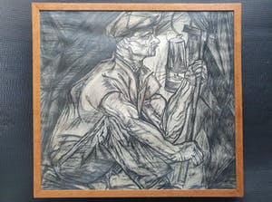 Niet of onleesbaar gesigneerd - "de Mijnwerker" (Jan Toorop 1911) gesigneerd, Klaus kopen? Bied vanaf 1!