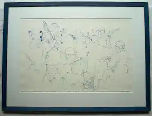 Sam Drukker - Ingelijste litho , Dialoog – 1995 vendu pour 80€ !