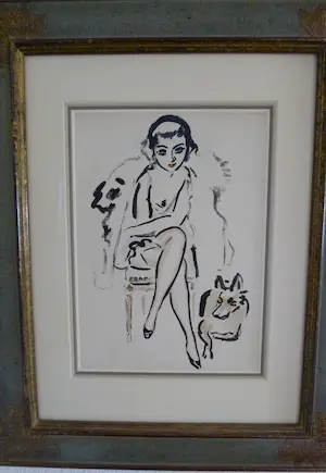 Kees van Dongen - 'Femme au Chien', Pochoir kopen? Bied vanaf 875!