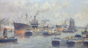 J. van Delden - C2051 - Rotterdamse Haven kopen? Bied vanaf 150!