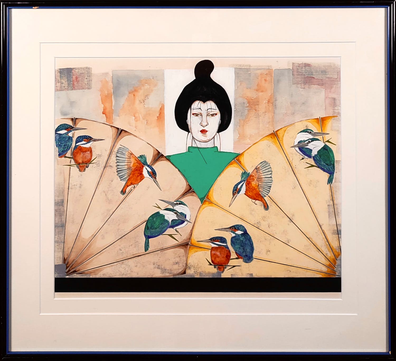 Greetje Korne - Faber - The kingfisher sunshade verkocht voor € 75!