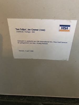 Jan Cremer - Ten tulips kopen? Bied vanaf 100!