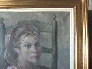 Paula Verberckmoes - Portret van jong meisje op stoel. kopen? Bied vanaf 35!