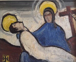 Niet of onleesbaar gesigneerd - b2445, Pieta kopen? Bied vanaf 10!