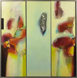 Pieter Vermeulen - Acryl op doek, Tres - Ingelijst (Zeer groot) verkauft für € 250!