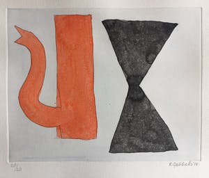 Klaas Gubbels - ets met aquarel ingekleurd ‘Soestdijk’ - 2014 kopen? Bied vanaf 275!