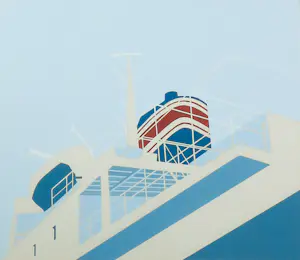 Anton Slothouwer - Gouache op papier, Zonder titel - Ingelijst kopen? Bied vanaf 40!