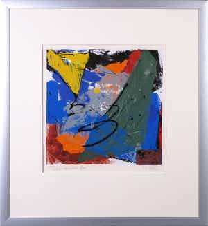 Bep Toscani - Zeefdruk, Zonder titel - Ingelijst verkocht voor € 35!