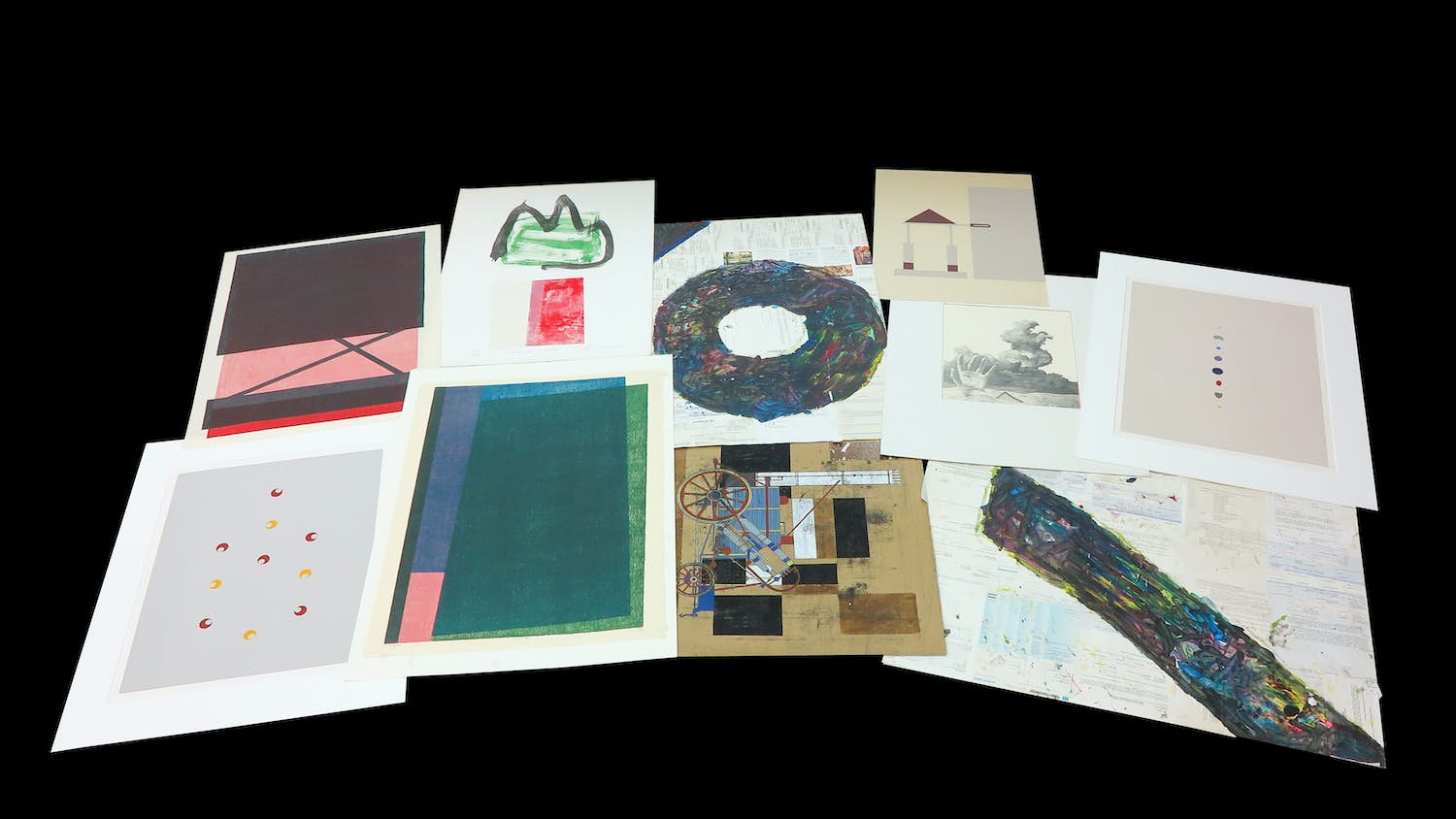 Peter Jordaan - en andere! - Lot van 10 werken op papier kopen? Bied vanaf 1!