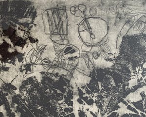 Jan Montyn - ets - titel onbekend - 1962 (ZELDZAAM VROEG WERK) kopen? Bied vanaf 175!