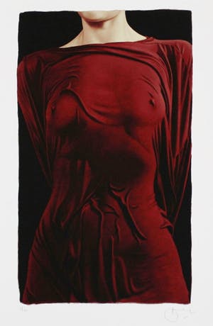 Willi Kissmer - Kleurengiclee LADY IN RED DRESS Handgesigneerd. kopen? Bied vanaf 110!