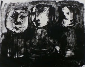Kees Buurman - 2 Litho's: Onbekend en De poppenspeler kopen? Bied vanaf 1!