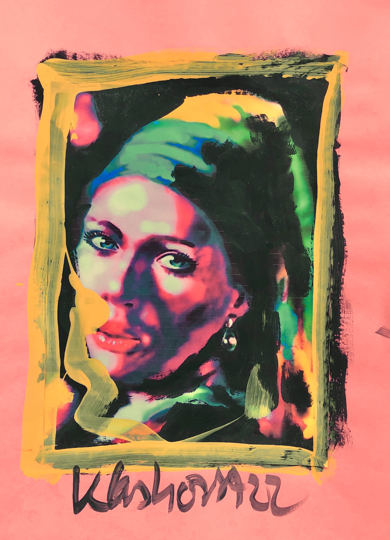 Peter Klashorst - Meisje met de Parel (naar Johannes Vermeer) verkocht voor € 59!