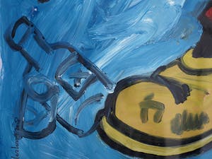 Peter Klashorst - Acrylverf op doek , “Mickey Muis” – GROOT - 119 x 110 cm - 2018 kopen? Bied vanaf 300!