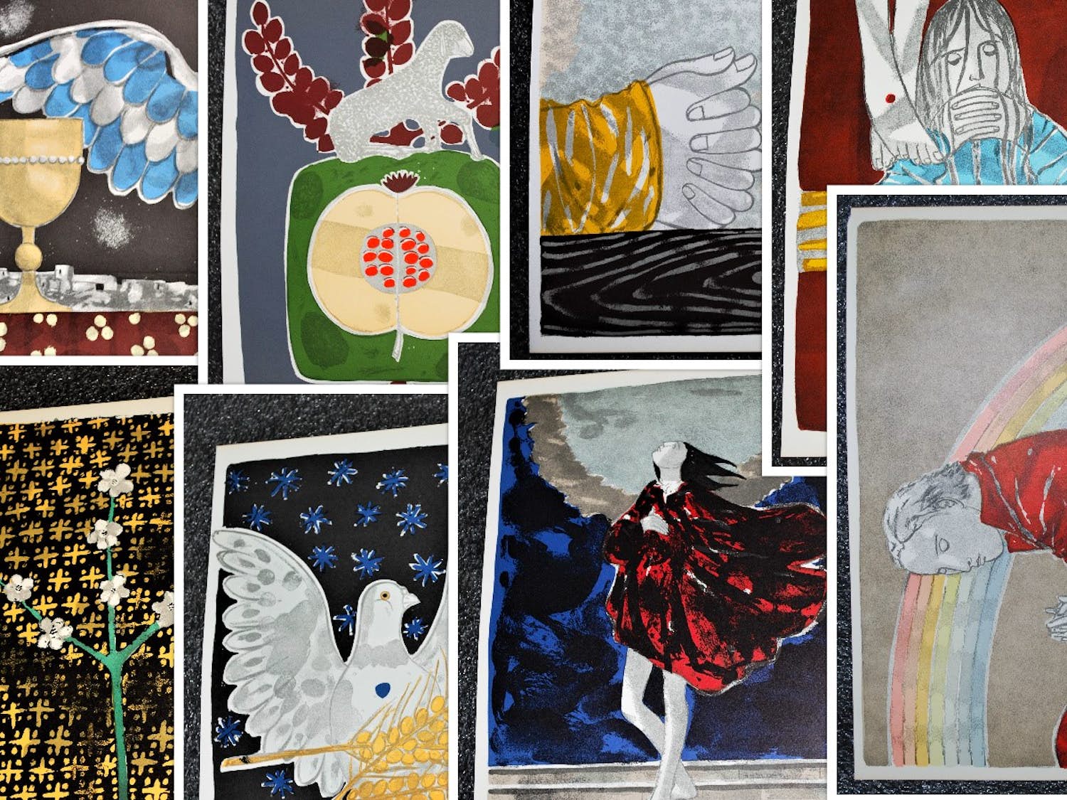 Max Hunziker - Lot van 8 zinketsen uit 1959 verkocht voor € 65!