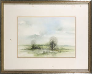 Buy Sjoerdtje Mulder-Hak - Aquarel, Landschap - Ingelijst? Bid from 20!