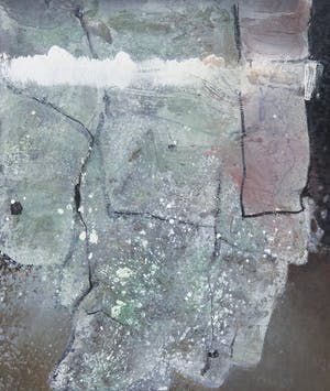 Frans Nicolai - Gemengde techniek op doek, Grijstinten - Ingelijst (Groot) kopen? Bied vanaf 120!