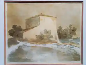 Mart Kempers - Verstild landschap met ruïne verkauft für € 35!
