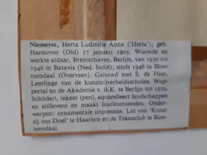 Herta de Heer - Herta de Heer-Niemeyer, Aquarel, Landschap kopen? Bied vanaf 20!