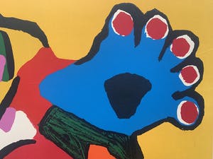 Karel Appel - Handgesigneerde kleurenzeefdruk | 'Chat' | jaren '70 kopen? Bied vanaf 975!