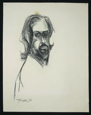 Joe Wols - Houtskool op papier, Zonder titel kopen? Bied vanaf 1!