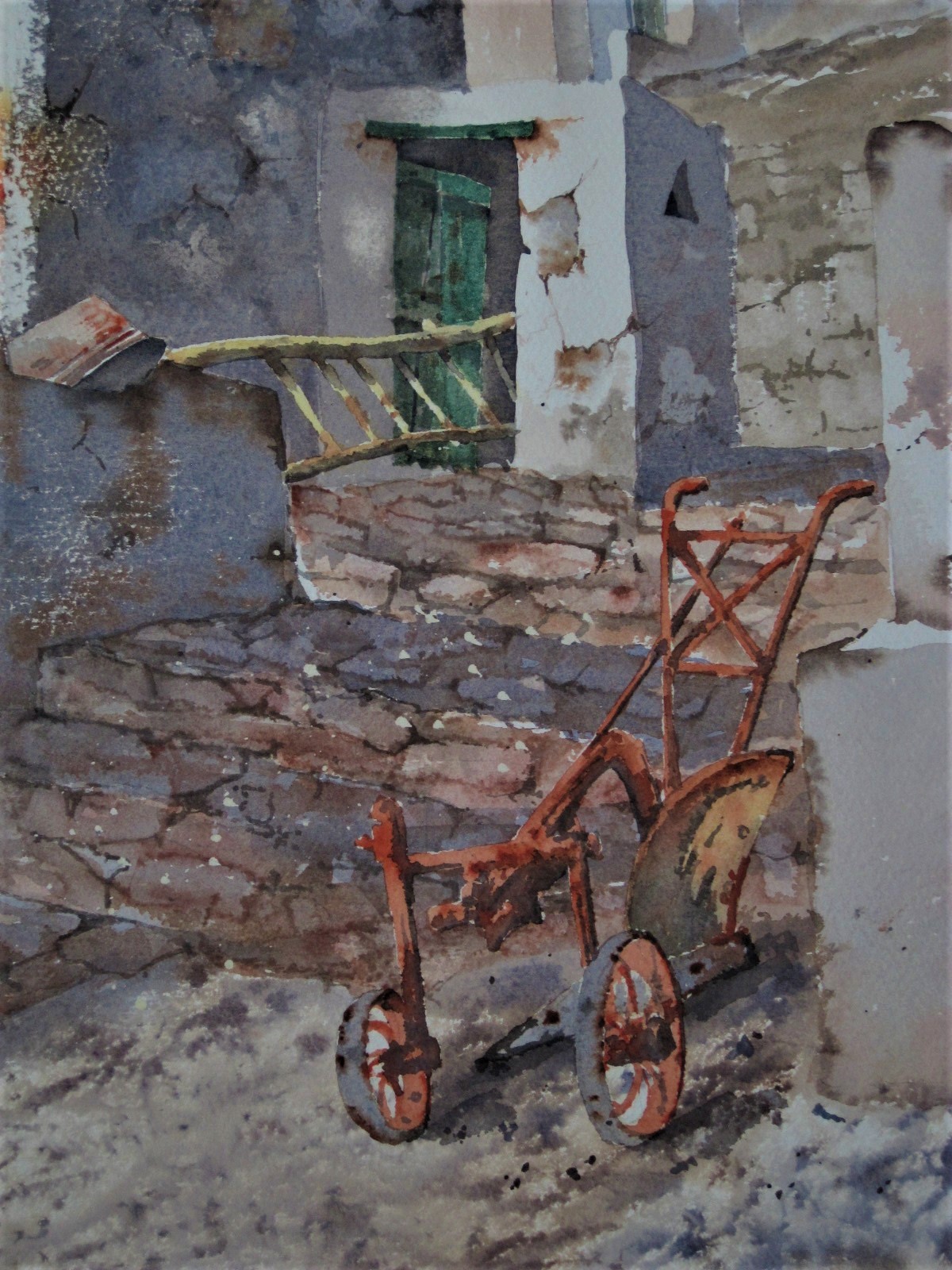 Niet of onleesbaar gesigneerd - Karakteristiek Aquarel Pueblo Blanco Andalusie Spanje kopen? Bied vanaf 1!