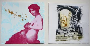 Niet of onleesbaar gesigneerd - Hot Bed Press 2012-Print exchange / portfolio grafiek kopen? Bied vanaf 1!