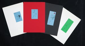 Leon Savelsberg - Lot van vier pentekeningen (gemengde techniek) kopen? Bied vanaf 1!