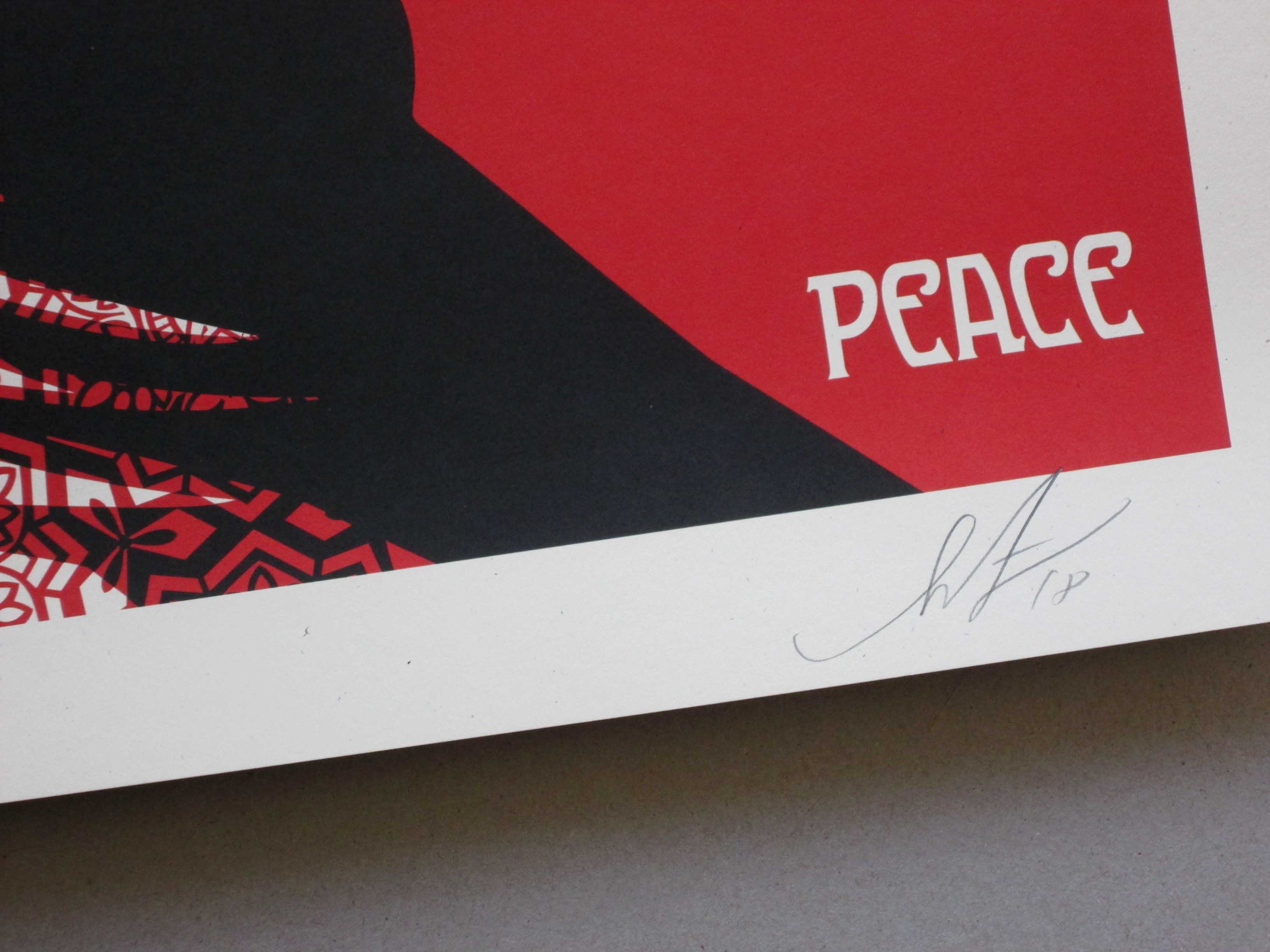 Shepard Fairey - (Obey) Mujer Fatale - offset print op speckletone paper - handgesigneerd kopen? Bied vanaf 90!