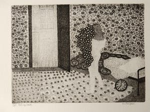 Dineke van Tongeren - Vier expressionistische etsen kopen? Bied vanaf 40!