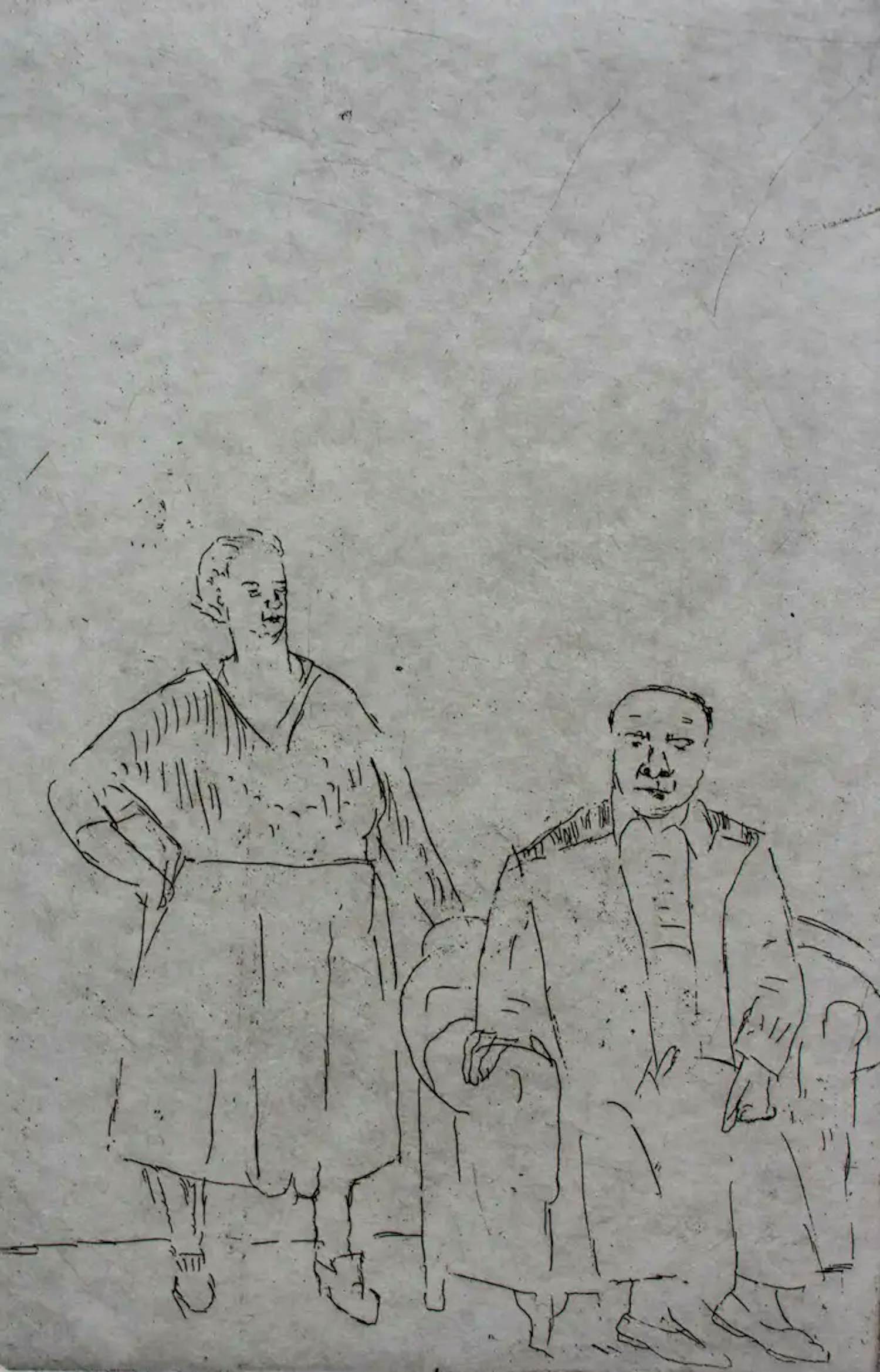 Henk Huig - Ets: echtpaar kopen? Bied vanaf 39!