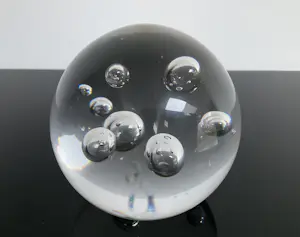 Floris Meydam - GESIGNEERDE GLAZEN MASSIEVE BOL MET INGESLOTEN LUCHTBELLEN. kopen? Bied vanaf 49!