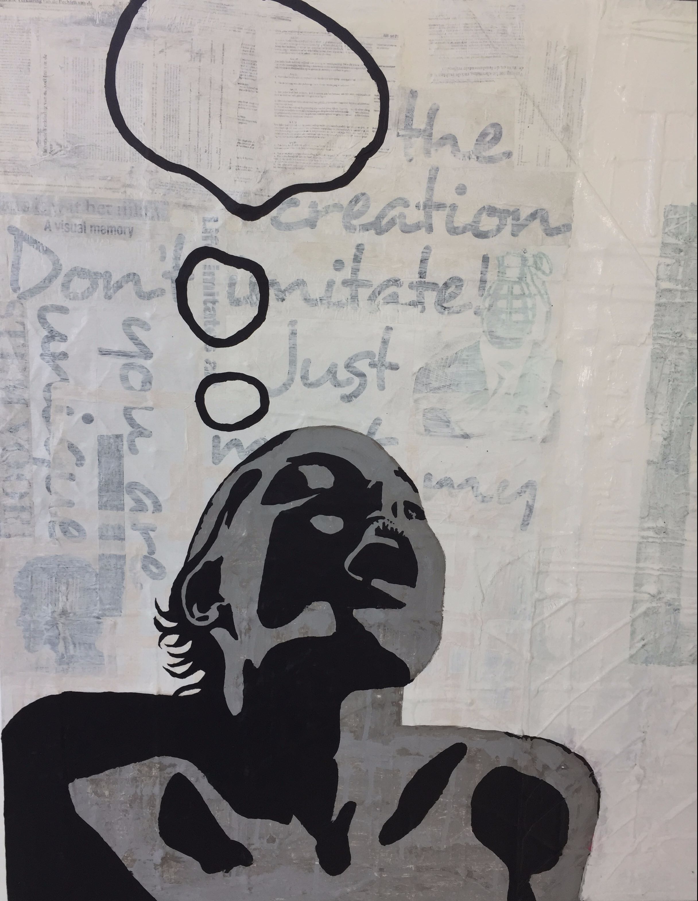 Niet of onleesbaar gesigneerd - Do not let your thoughts be framed kopen? Bied vanaf 1!