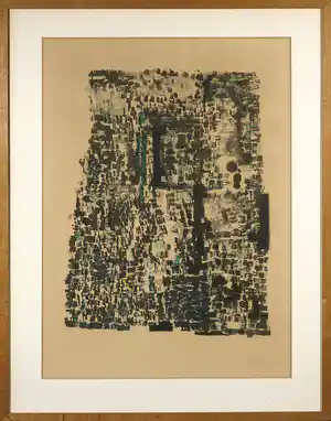 Maria Elena Vieira da Silva - Litho, Zonder titel - Ingelijst verkauft für € 350!